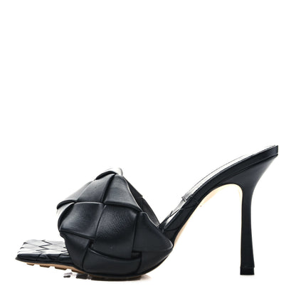 Bottega Veneta Nappa Maxi Intrecciato Lido Mule Sandals 38 Black 1 of 7