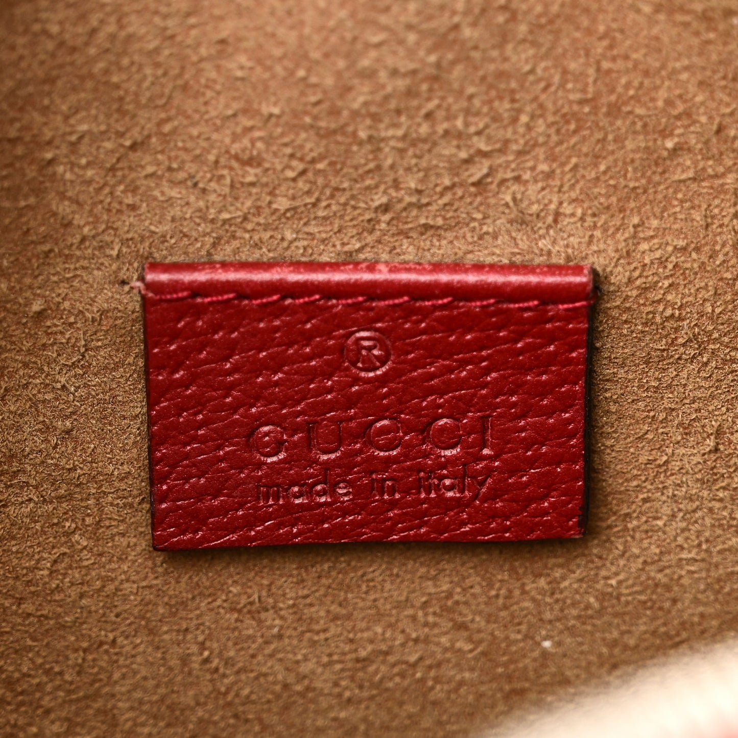 GG Supreme Monogram Tian Web Small Camera Bag Beige Multicolor Red