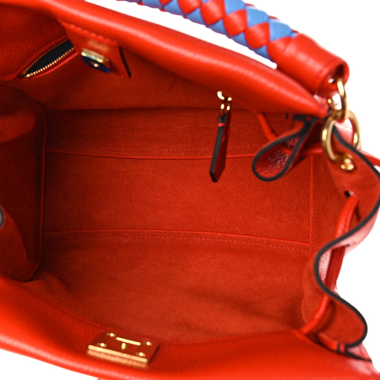 Mulberry Heavy Grain Small Iris Tote Coral Orange 5 of 8