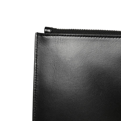 Saint Laurent Calfskin Logo Zipped Tablet Pouch Black 9 of 9