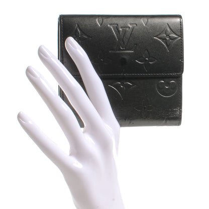 Louis Vuitton Mat Monogram Elise Wallet Black 2 of 7