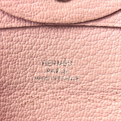 Hermes Chevre Mysore Bastia Coin Purse Rose Sakura 6 of 10