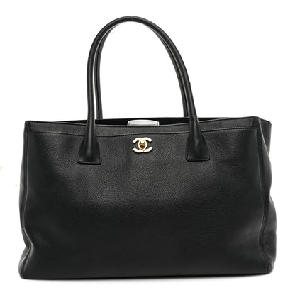 Chanel Calfskin Cerf Executive Shopper Tote Black 1 of 10