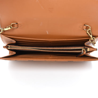 MCM Visetos Large Patricia Wallet On Chain Cognac 5 of 11