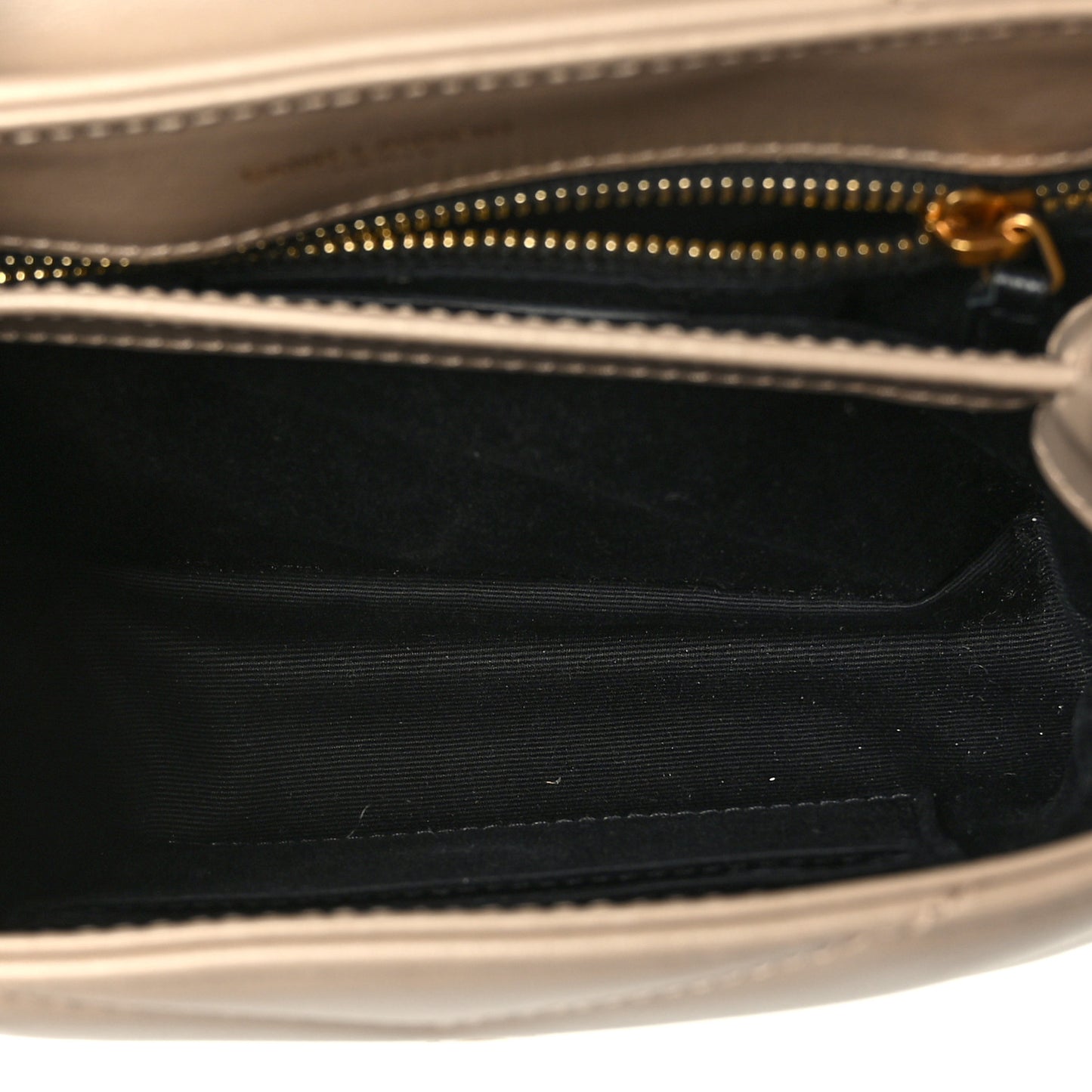 Calfskin Y Quilted Monogram Toy Loulou Crossbody Bag Dark Beige