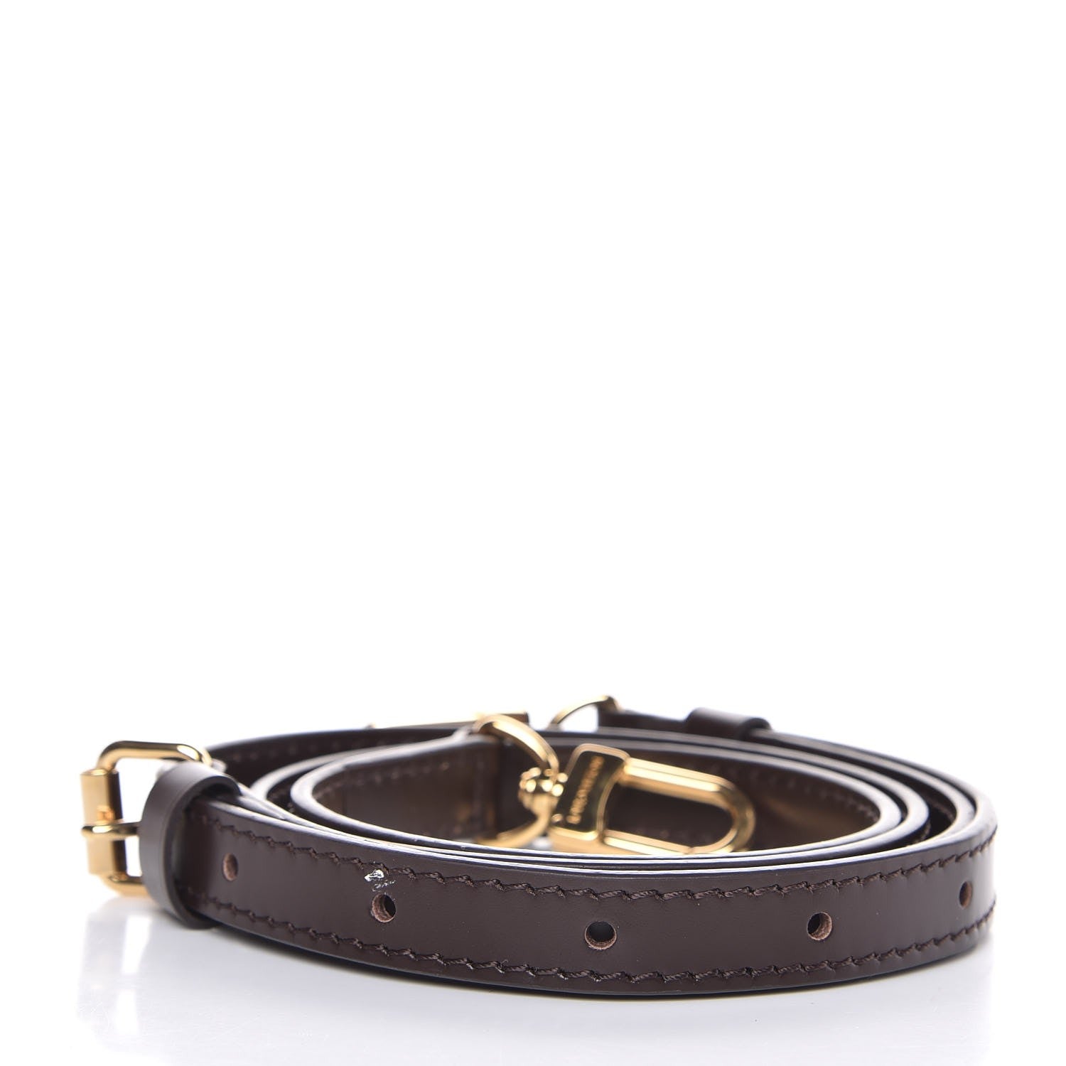 Louis Vuitton Calfskin Adjustable Speedy Bandouliere Shoulder Strap Brown 2 of 4