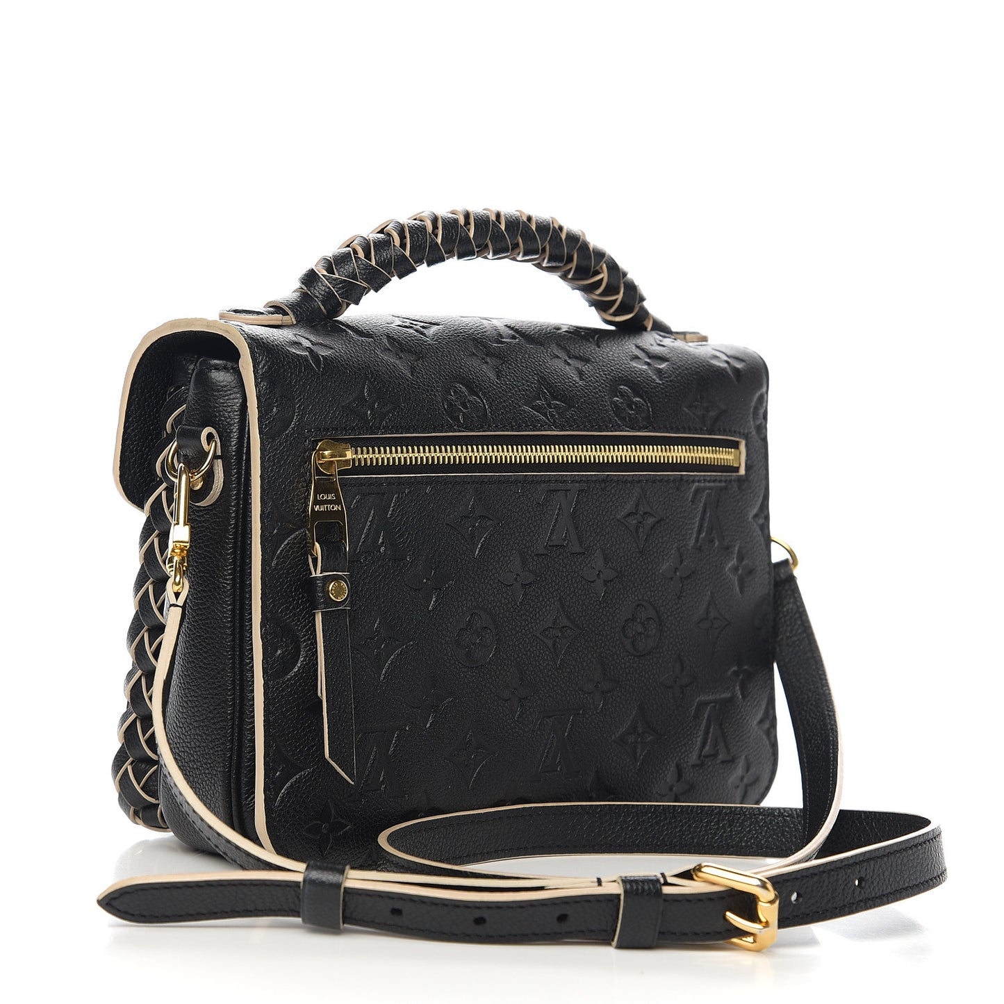 Empreinte Braided Pochette Metis Black