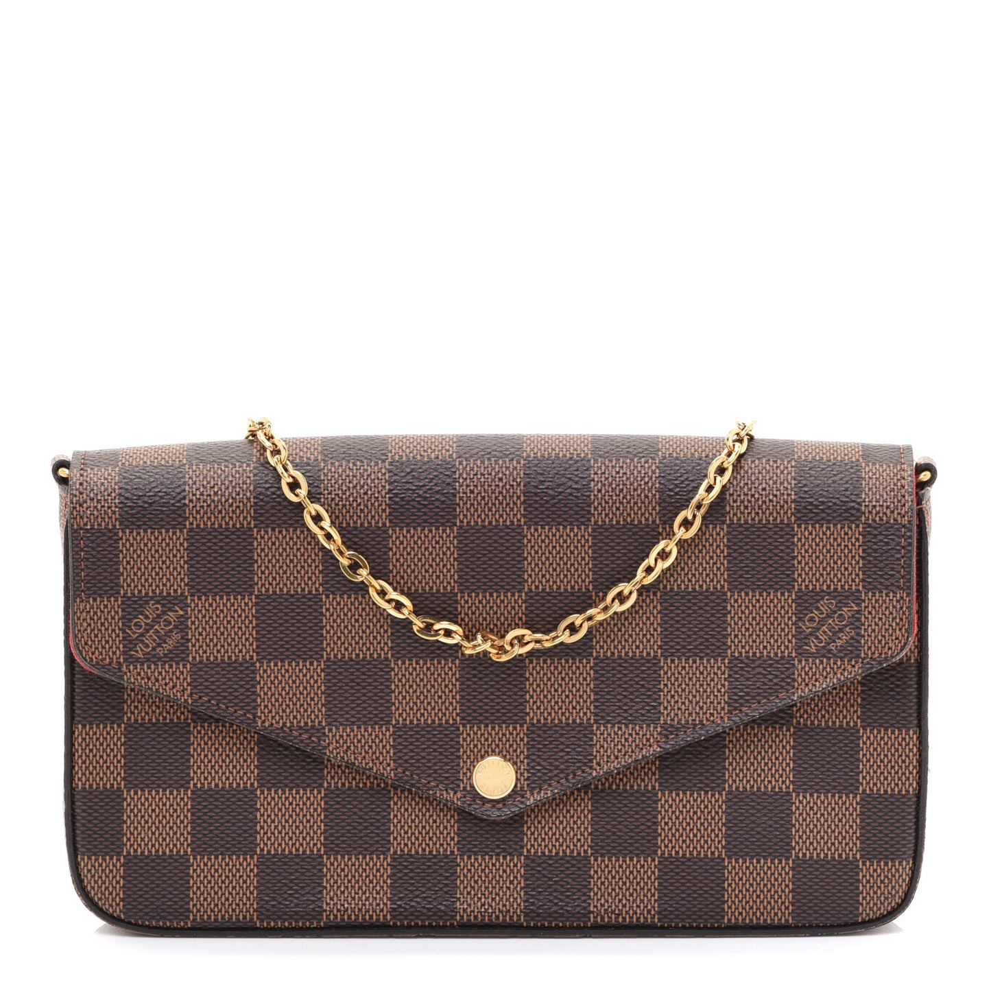 Damier Ebene Pochette Felicie Chain Wallet