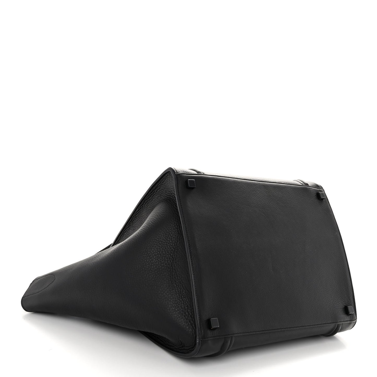 Supple Calfskin Medium Phantom Luggage Black