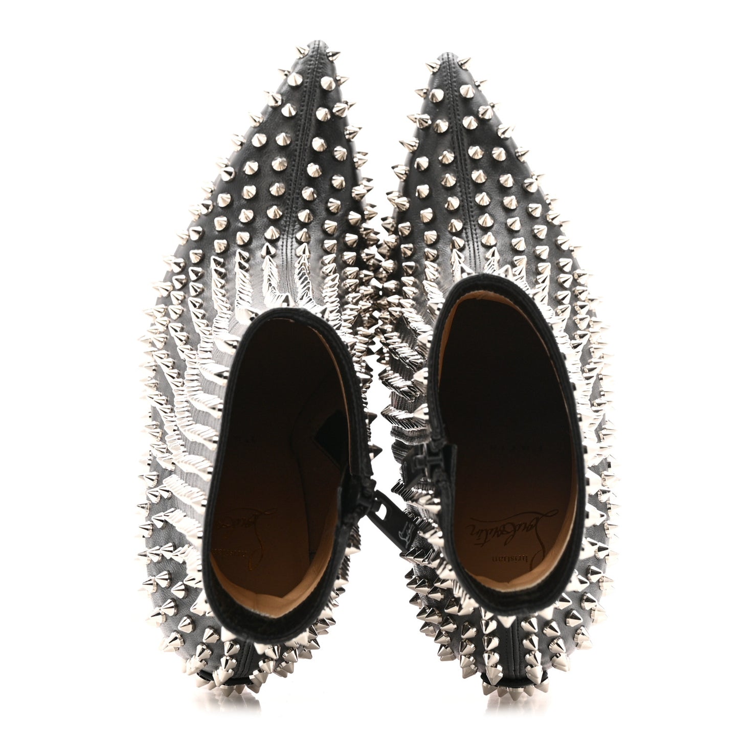 Nappa Condora Booty Spikes 100 Ankle Boots 37 Black
