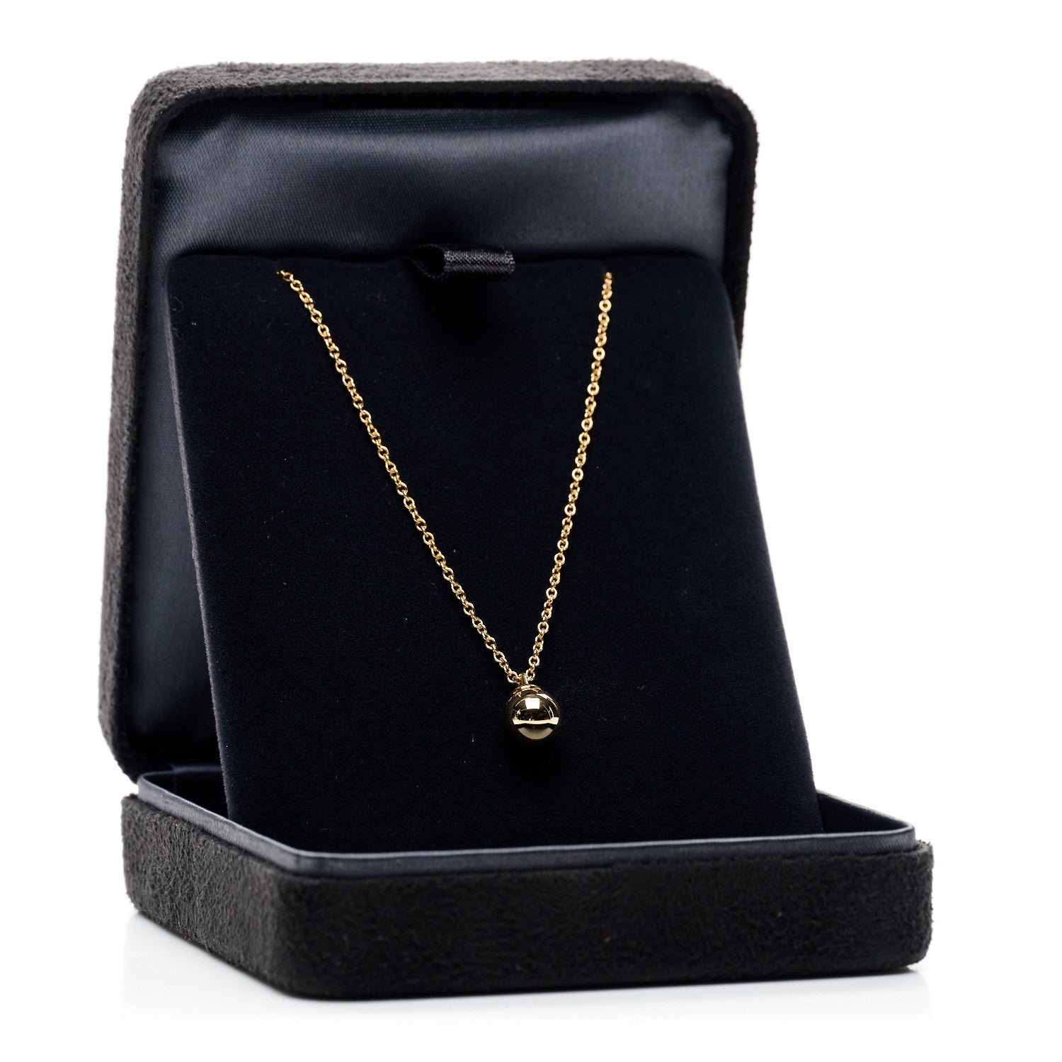 てぃふぁにーページ Tiffany 18K Yellow Gold 8mm HardWear Ball Pendant Necklace 1883557