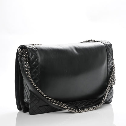 Chanel Calfskin Enchained XL Boy Flap Black 3 of 7