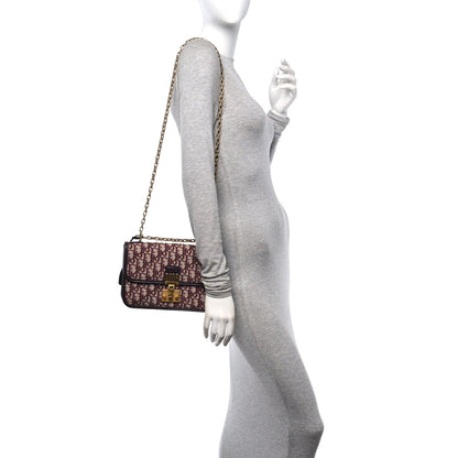 Christian Dior Oblique Dioraddict Flap Bag Burgundy 2 of 11