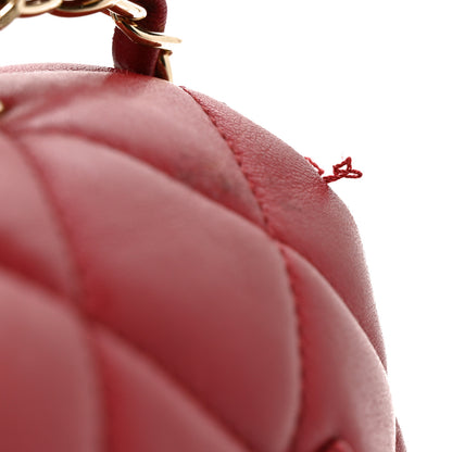 Chanel Lambskin Quilted Medium Trendy CC Flap Dual Handle Bag Dark Pink 11 of 11