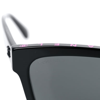 Chanel Acetate Polarized Square Sunglasses 5417-A Black 8 of 10