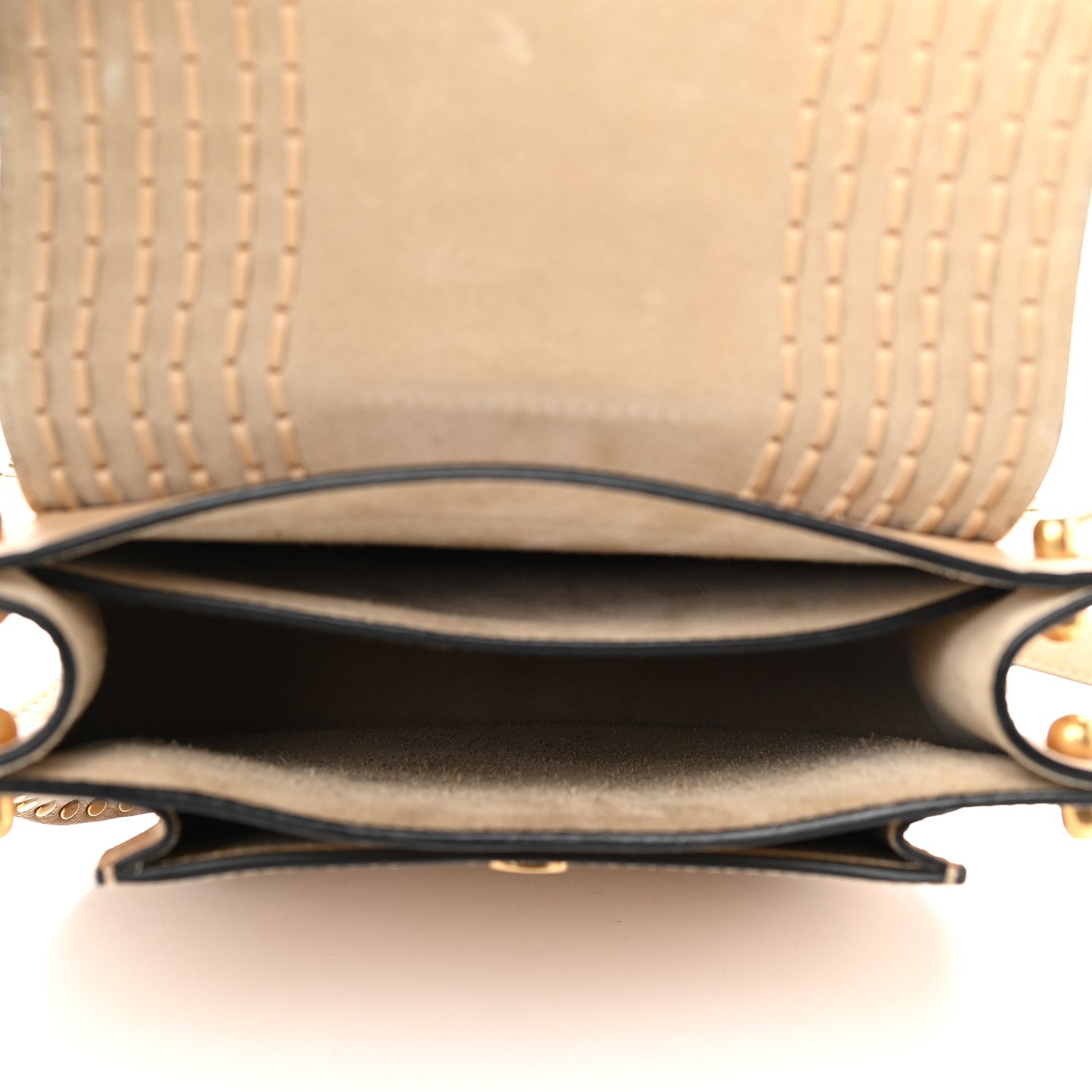Calfskin Braided Small Hudson Shoulder Bag Pearl Beige