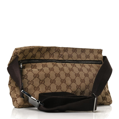 Gucci GG Monogram Double Pocket Belt Bag Dark Brown 3 of 11
