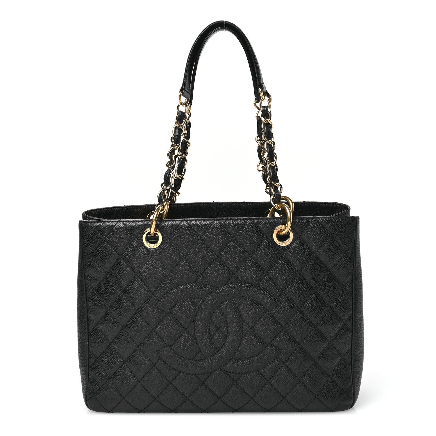Chanel Caviar Quilted Grand Shopping Tote GST Black 1 of 10