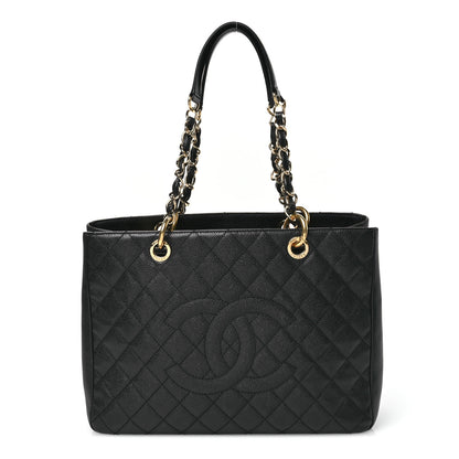 Chanel Caviar Quilted Grand Shopping Tote GST Black 1 of 10
