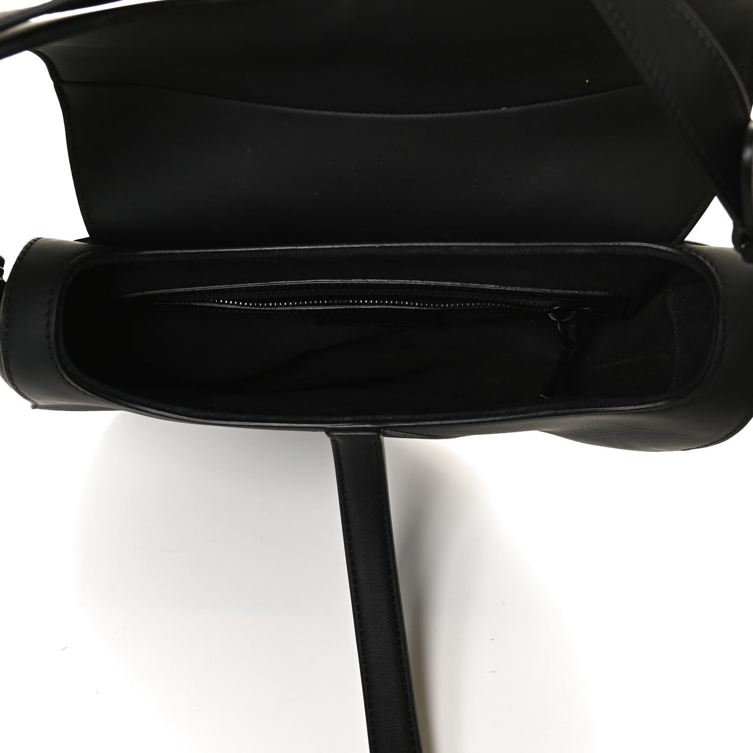 Christian Dior Ultra Matte Calfskin Saddle Bag Black 5 of 12
