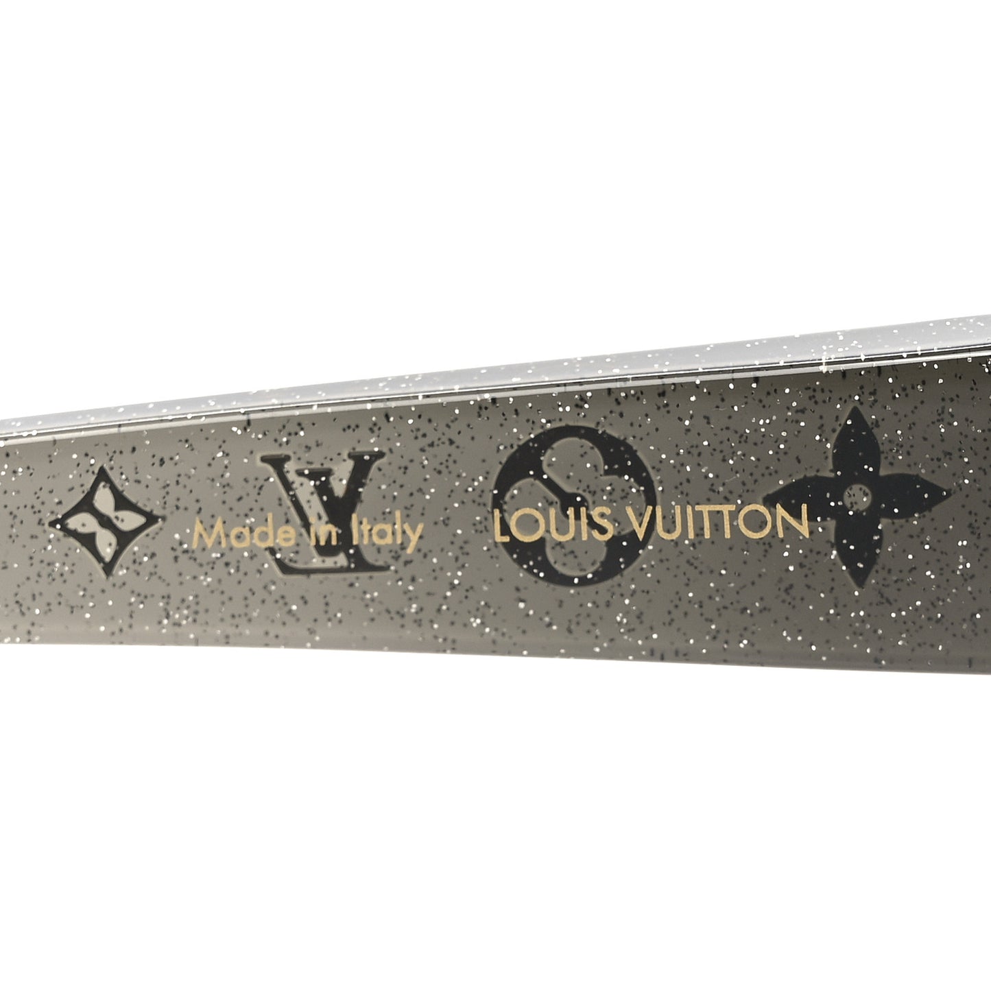 Acetate Obsession Round Sunglasses Z1855W Black Glitter