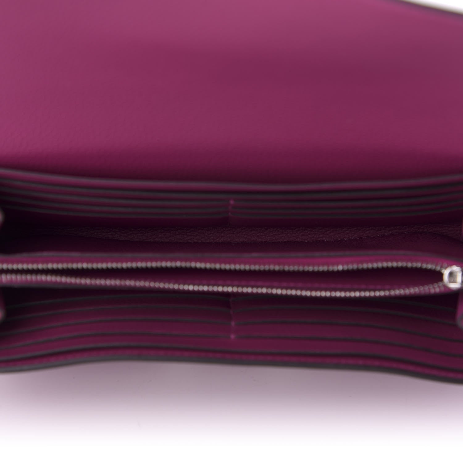 Hermes Evercolor Constance Long Wallet Rose Pourpre 7 of 9