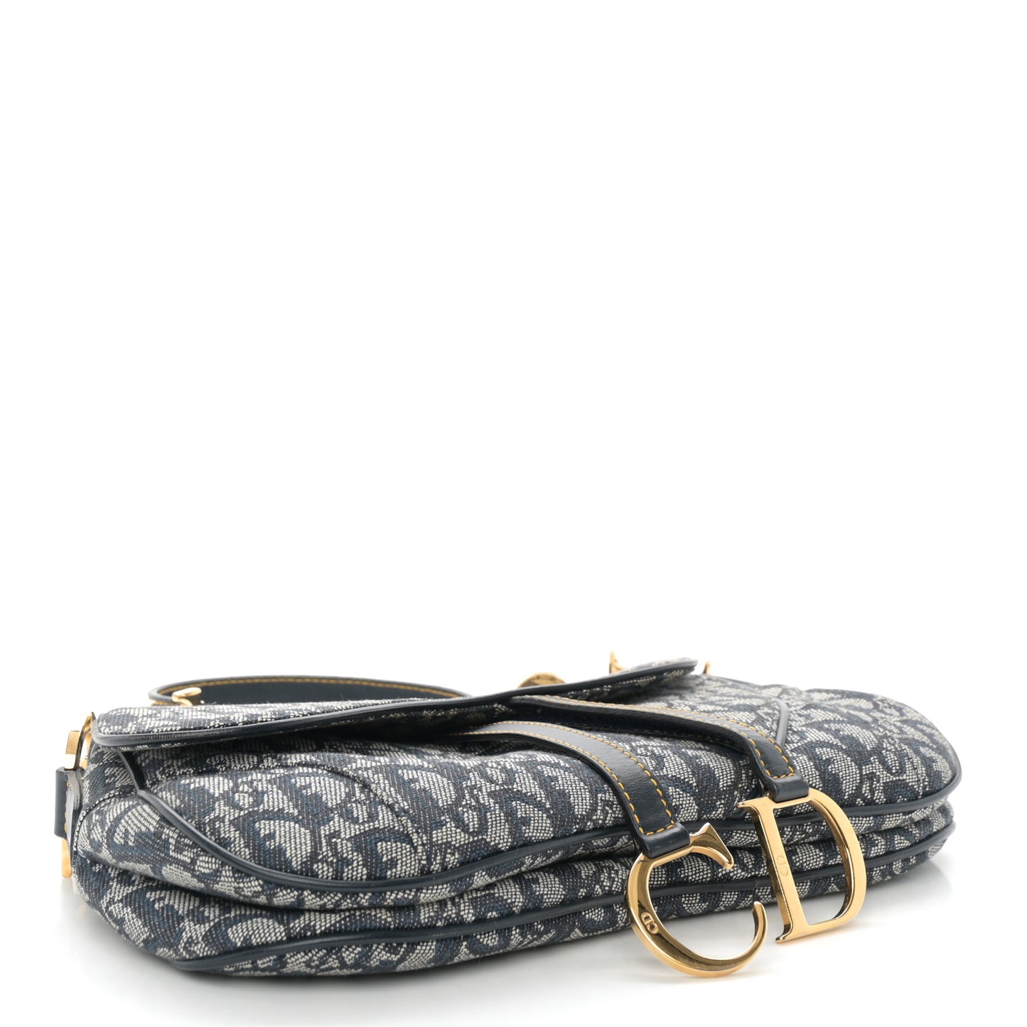 Monogram Double Saddle Bag Navy Blue