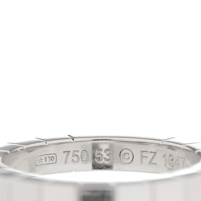 Cartier 18K White Gold Lanieres Ring 53 6.5 3 of 4