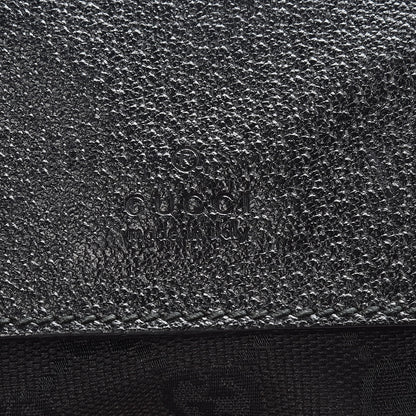 Gucci GG Monogram Web Double Pocket Belt Bag Black 8 of 12