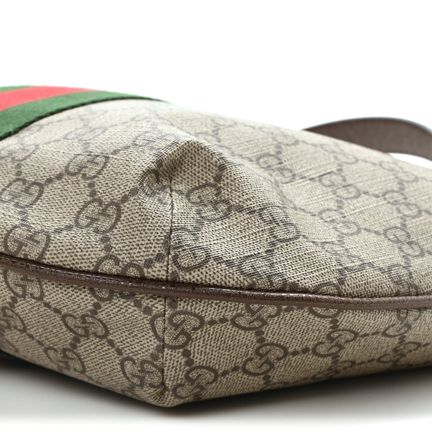 Gucci GG Supreme Monogram Web Small Ophidia Half Moon Hobo Brown 10 of 10