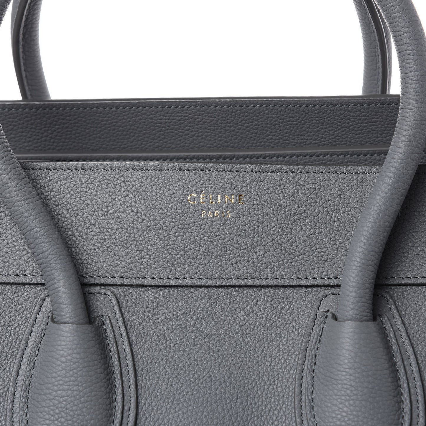 Drummed Calfskin Mini Luggage Kohl