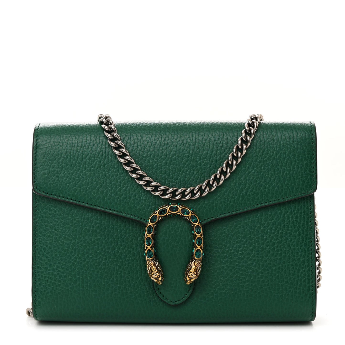 Calfskin Mini Dionysus Chain Wallet Emerald