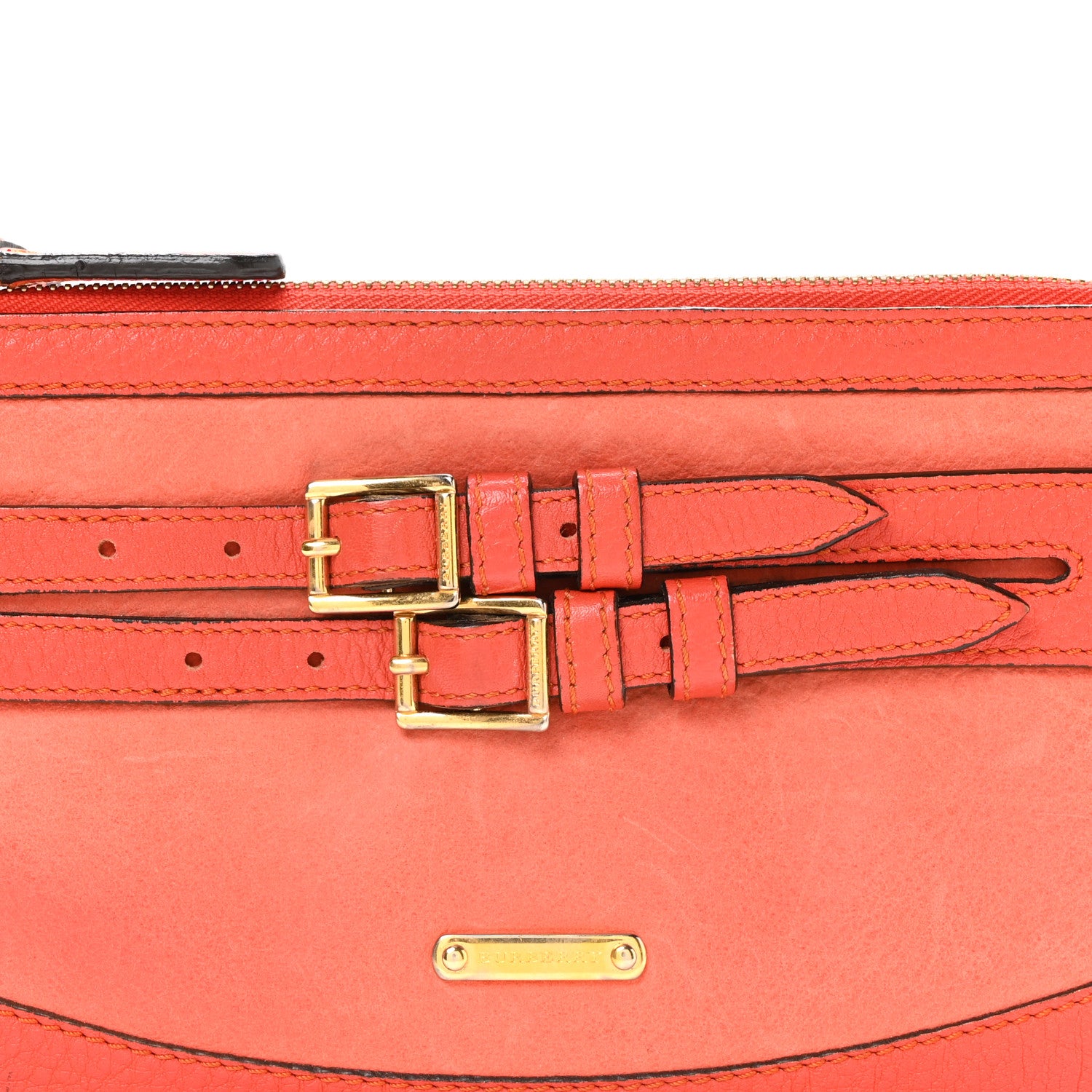 Burberry Bridle Calfskin Peyton Crossbody Orange 7 of 9