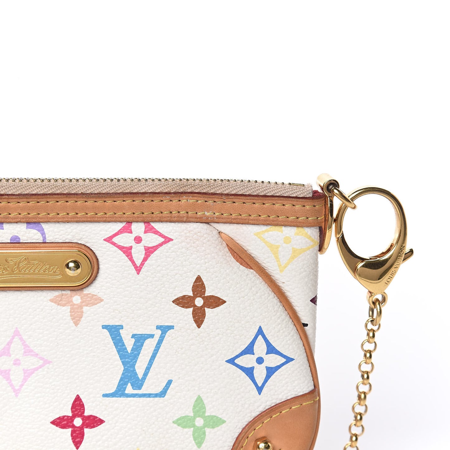 Monogram Multicolor Pochette Milla MM White