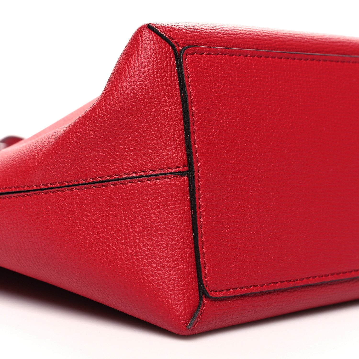 Burberry Haymarket Check Small Reversible Tote Poppy Red 8 of 15