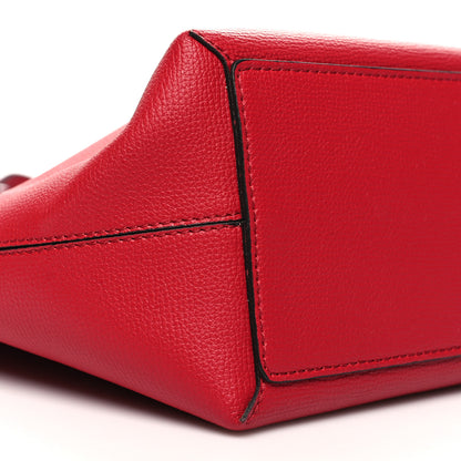 Burberry Haymarket Check Small Reversible Tote Poppy Red 8 of 15