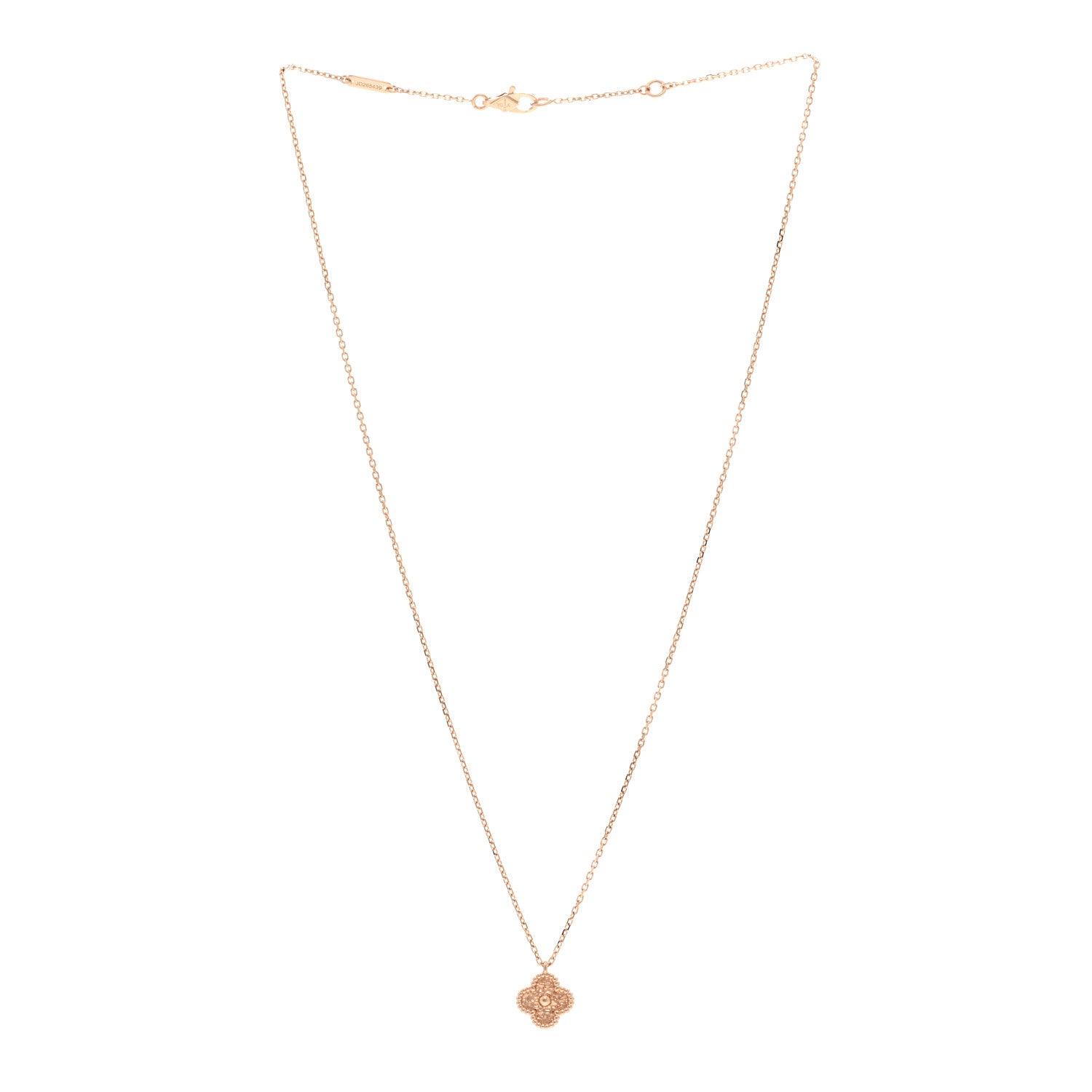 Van Cleef & Arpels VAN CLEEF & ARPELS 18K Rose Gold Sweet Alhambra Pendant Necklace 3 of 6