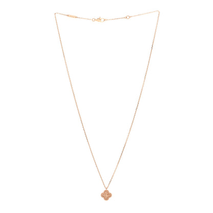 Van Cleef & Arpels VAN CLEEF & ARPELS 18K Rose Gold Sweet Alhambra Pendant Necklace 3 of 6