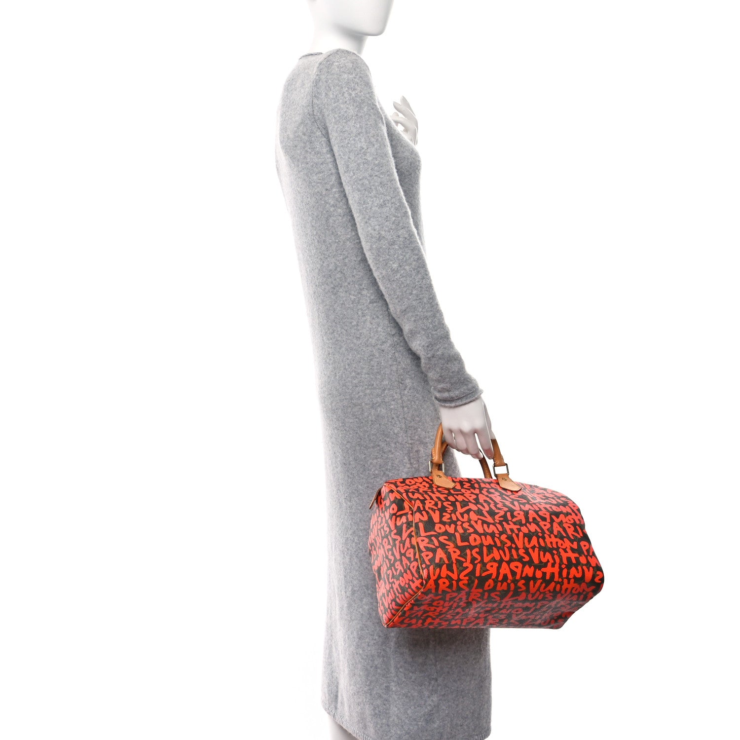 Louis Vuitton Monogram Graffiti Speedy 30 Orange 2 of 13