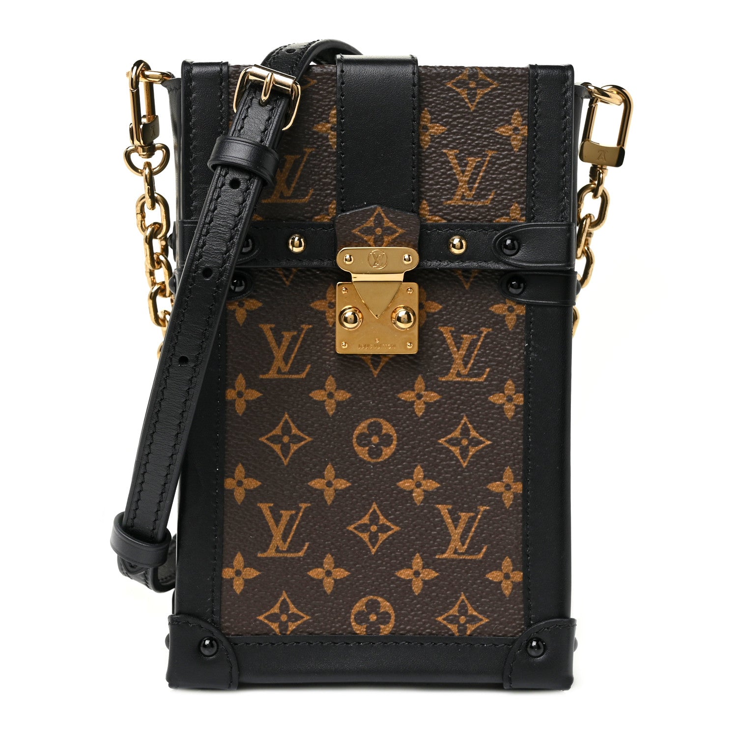Louis Vuitton Monogram Pochette Trunk Verticale Black 1 of 9