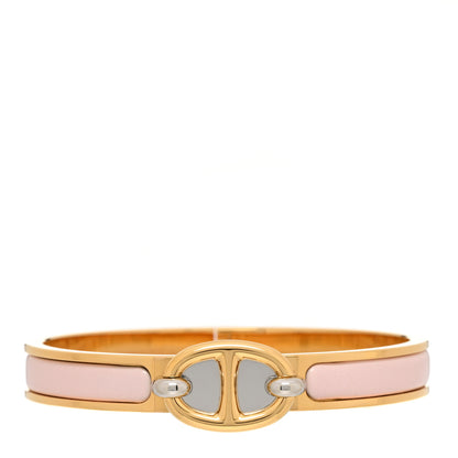 Hermes Enamel Mini Clic Chaine d'Ancre Bracelet PM Rose Candeur 1 of 5