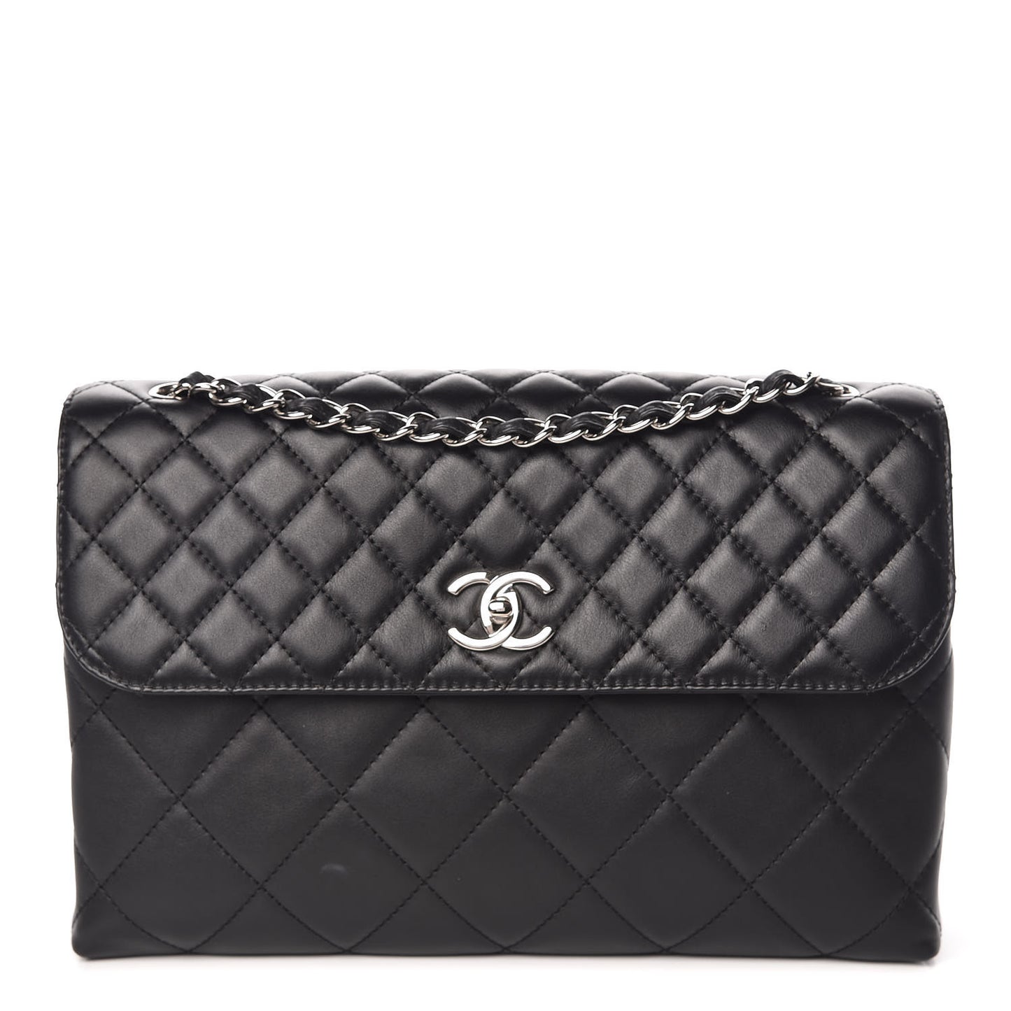 Calfskin Quilted In The Business Flap Bag Black