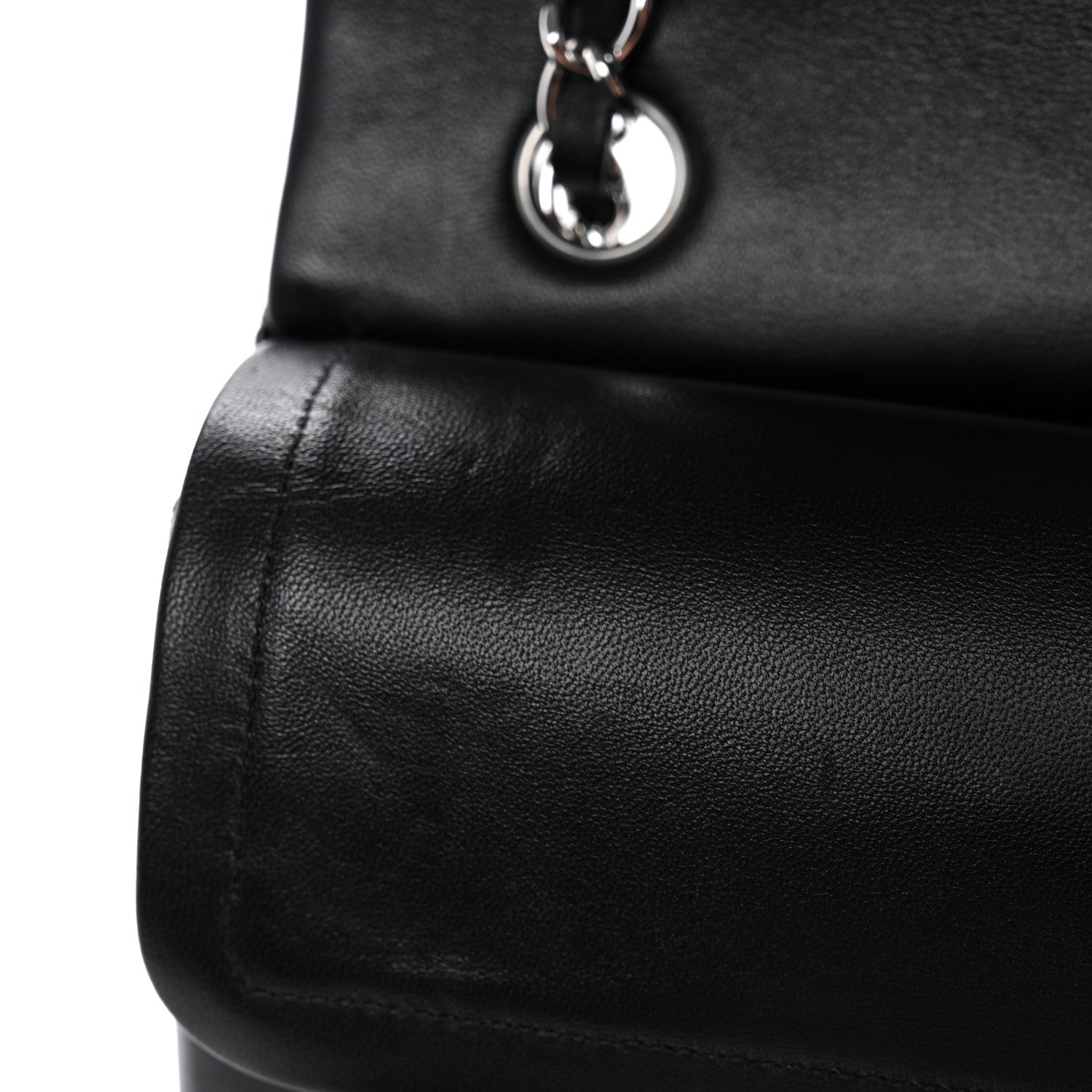 Chanel Lambskin Quilted Small Double Flap Black 11 of 12