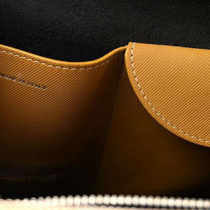 Burberry Trench Calfskin Medium DK88 Top Handle Bag Honey Ochre Yellow 7 of 10