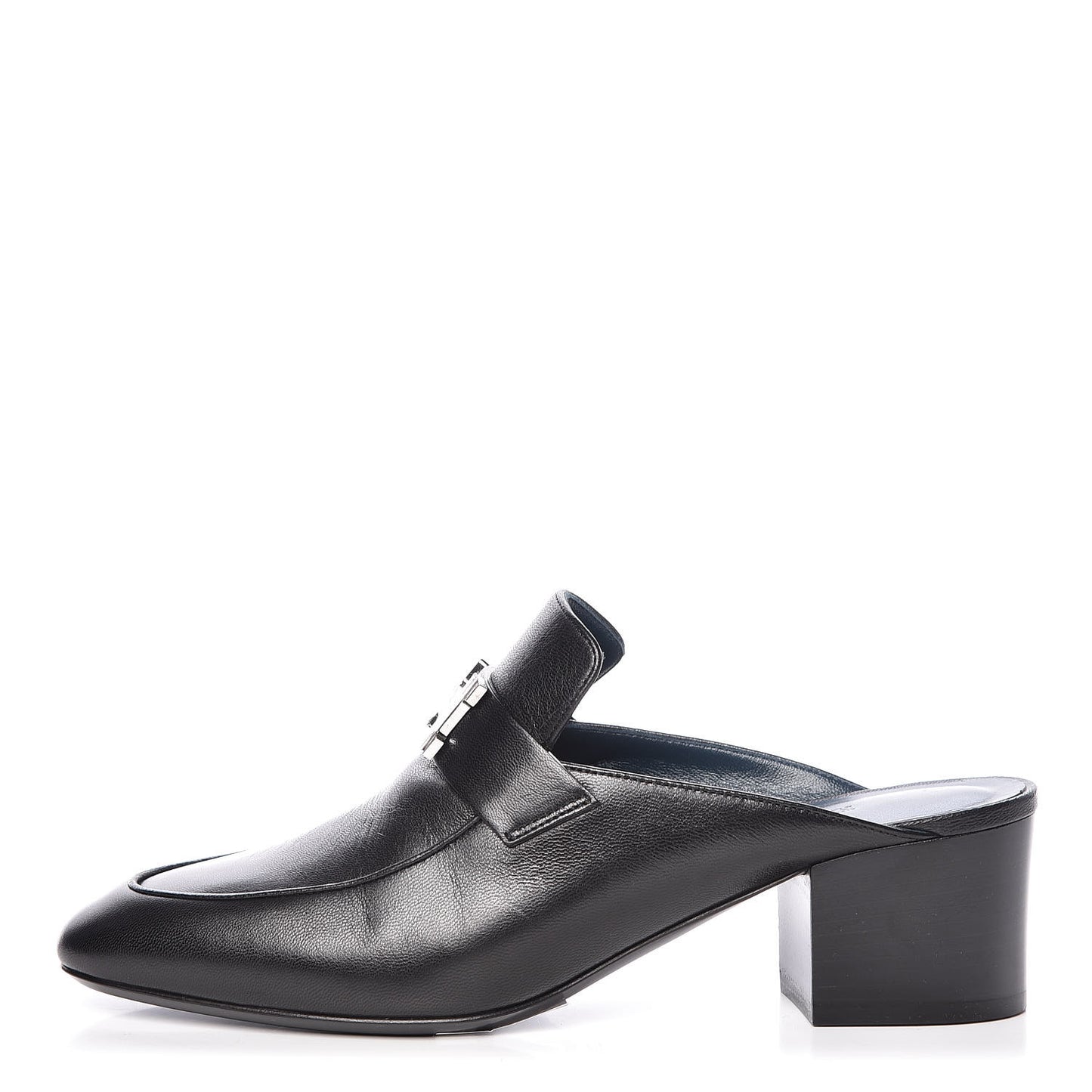 Goatskin Paradis Mules 38.5 Black