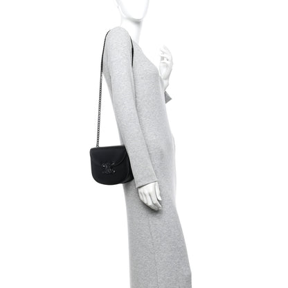 Celine Calfskin Besace Clea Chain Triomphe Black 2 of 10