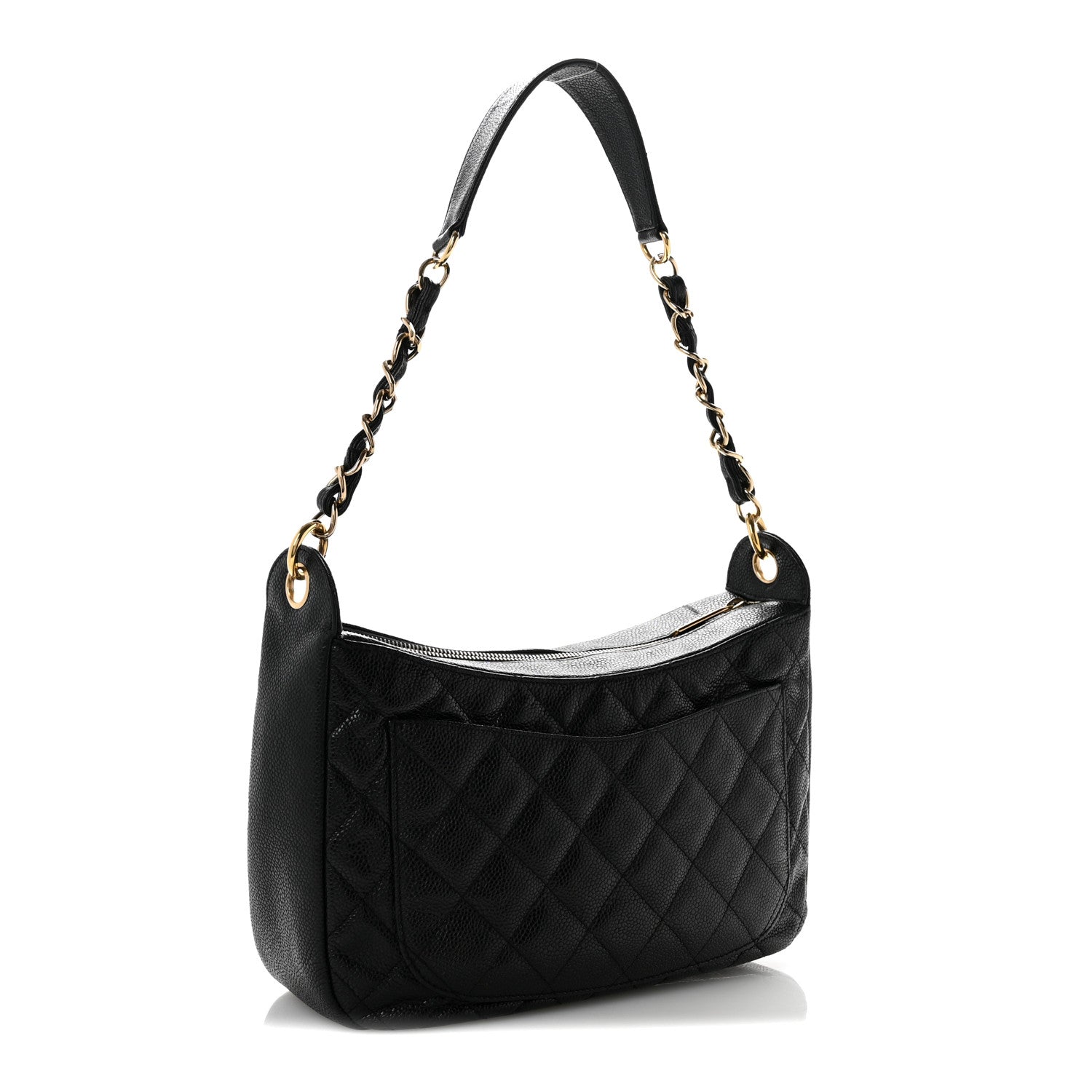 Chanel Caviar Quilted Timeless CC Shoulder Bag Black 3 of 13