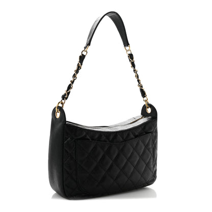 Chanel Caviar Quilted Timeless CC Shoulder Bag Black 3 of 13