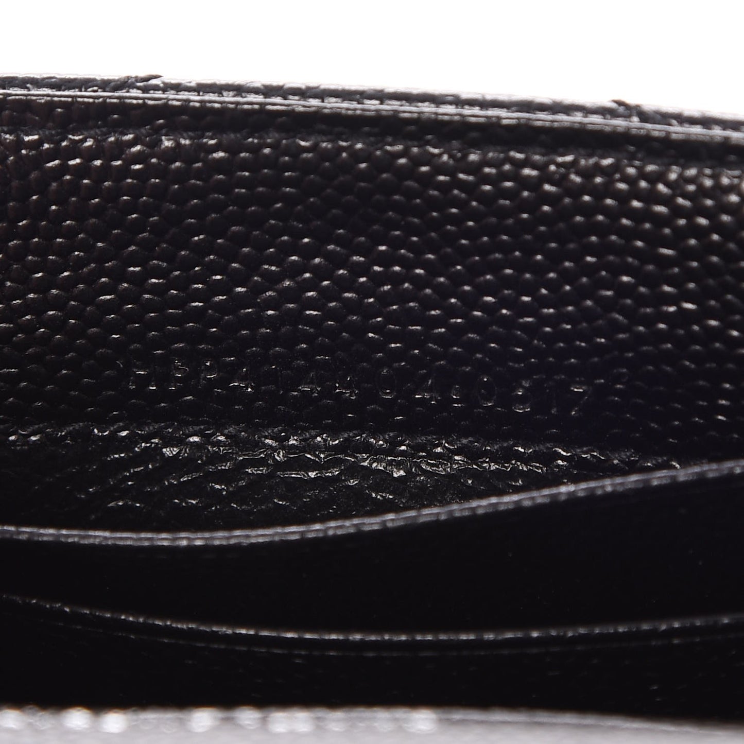 Grain De Poudre Matelasse Chevron Small Monogram Envelope Wallet Black