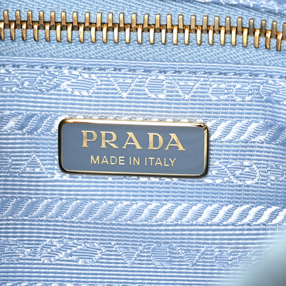 Prada Scamosciato Triangle Small Bonnie Shoulder Bag Astrale 6 of 9